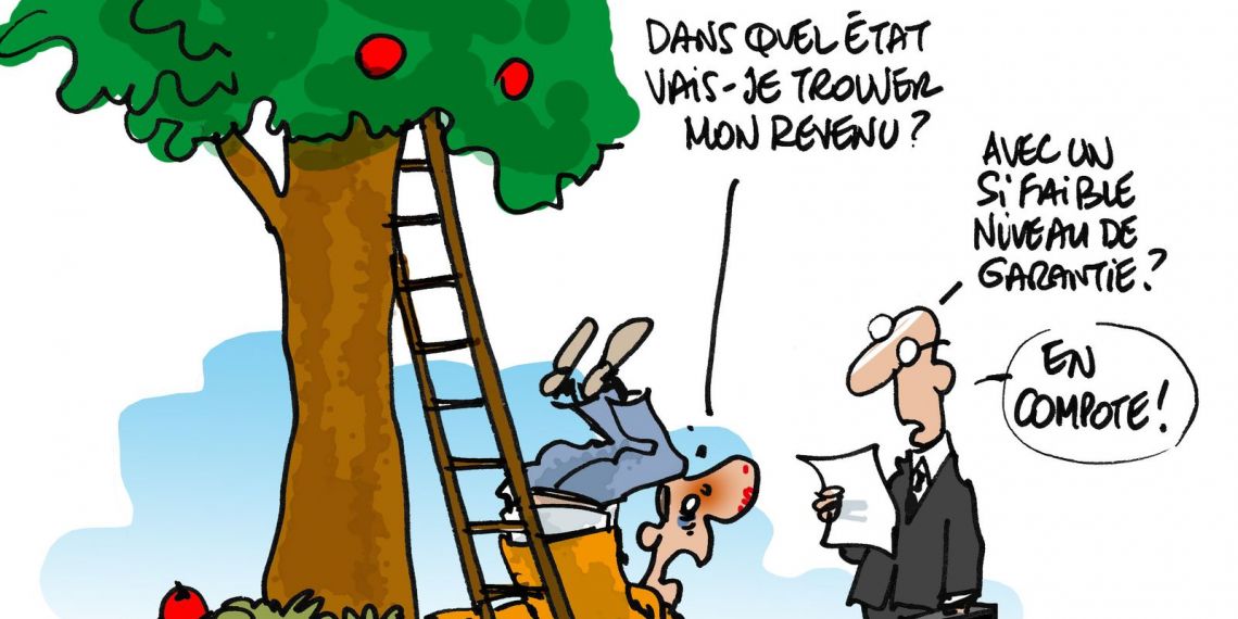 Jules est tombé du pommier… puis dans les pommes en découvrant sa rente d’invalidité