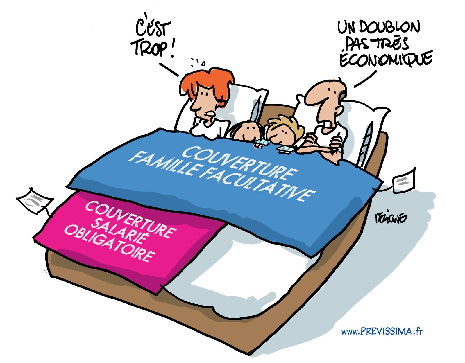 Mes primes santé augmentent, la faute à l’employeur de mon conjoint