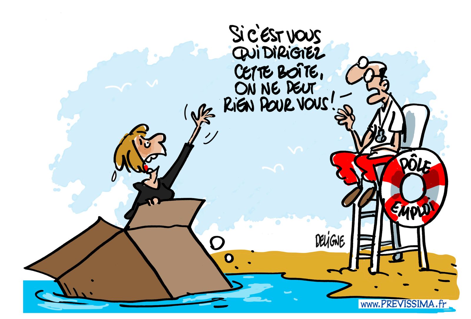 Ma boite coule mais Pôle-Emploi tu n’es pas là !