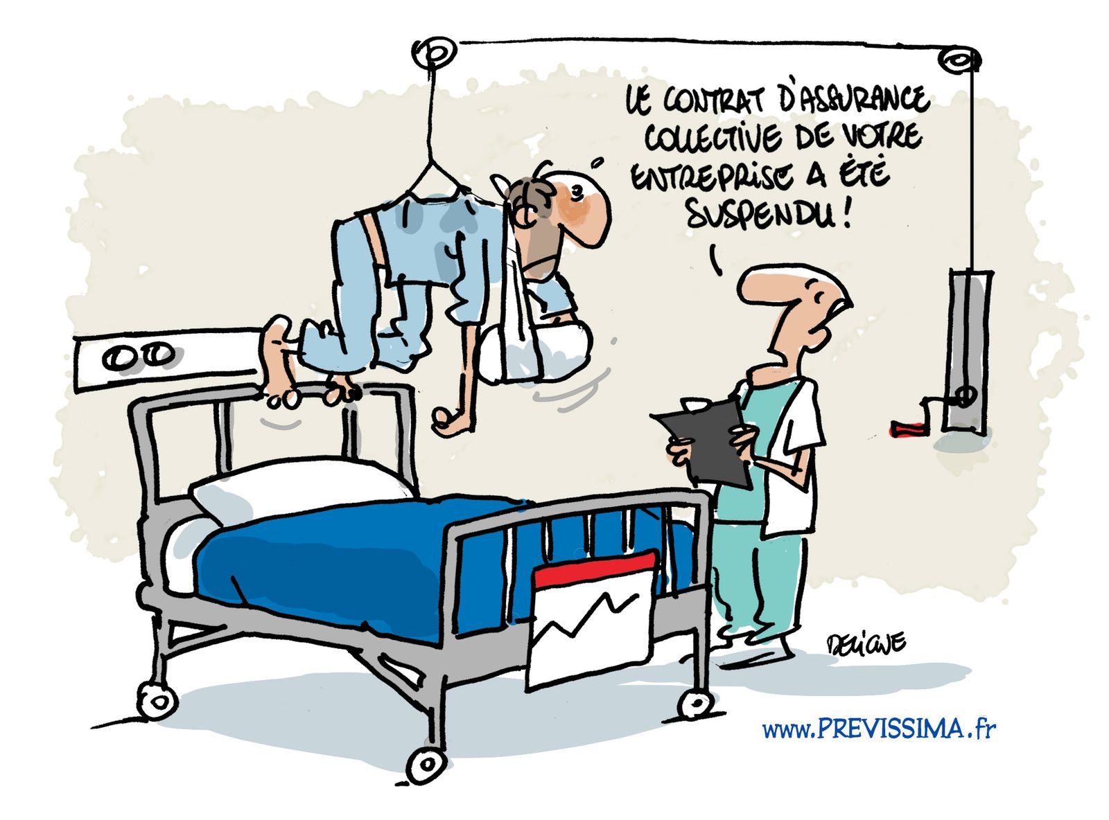 Je suis pendu, mon contrat collectif est suspendu